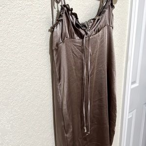 Maxi satin dress
